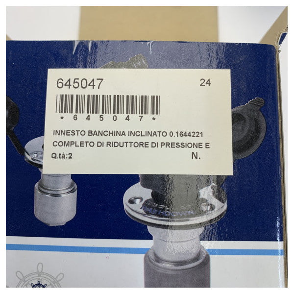 Osculati 1644221 Set za priključak za vodu od nehrđajućeg čelika 