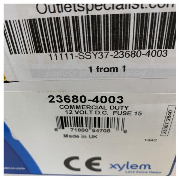 Jabsco 23680-4003 12V Ağır Hizmet Ticari Temiz Su Pompası 32L/dk 