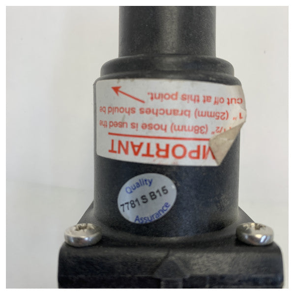 Válvula de retención en línea Whale Negra 38mm - 1712150 