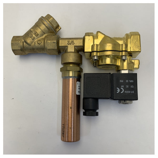 Планус EL-12V/СЕРВО/АНТИК Соленоиден клапан за тоалетна с пресен вода 12V 