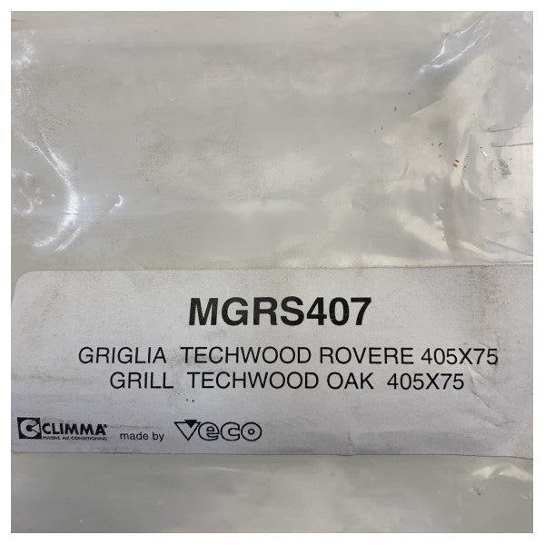 Veco MGRS407 Aircon Grille Techwood Oak 405 x 75mm