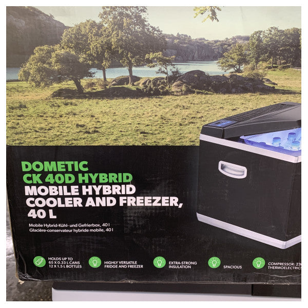 Dometic CK40D CoolFun Hybrid Compressore Scatola di Raffreddamento 40L Nera - 9600000774 