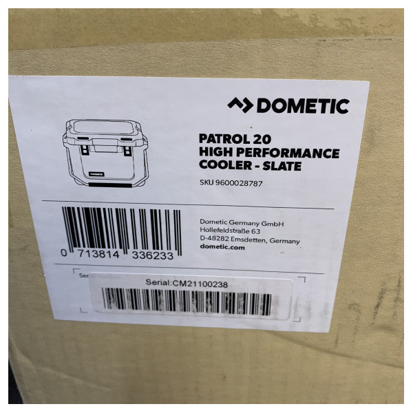Dometic パトロール 20 パッシブクーリングボックス 19L スレート - 9600028787 