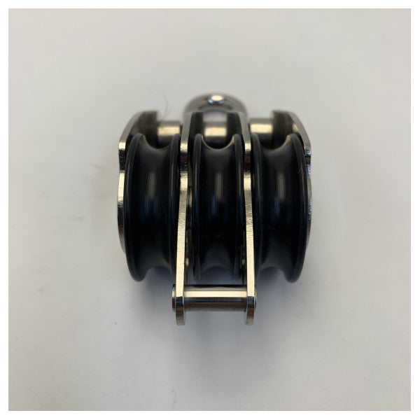 Antal Tripple 34 mm blok med krok og becket - 00306 