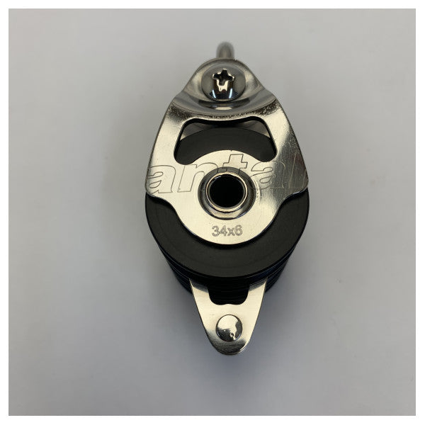 Antal Tripple 34 mm blok med krok og becket - 00306 