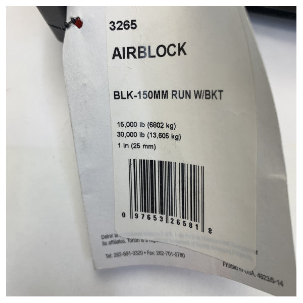 Harken 3265 150mm Black Magic High Load Air Runner Block