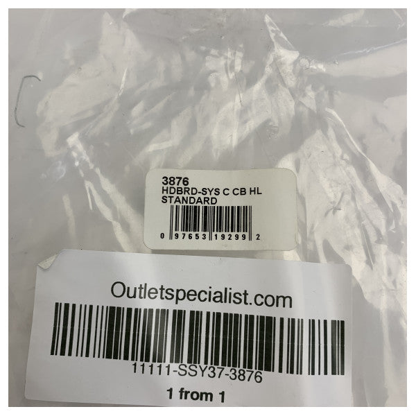 ハーケン 3876 ウェブオン ヘッドボード プレート スタンダード ブラック 