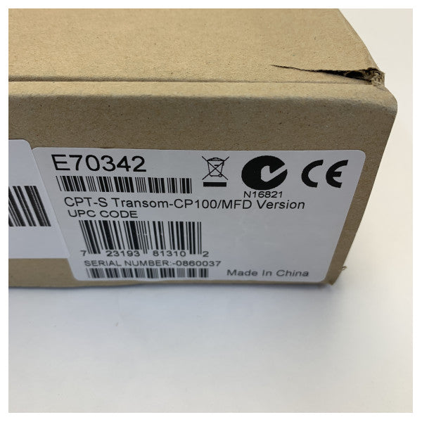 Raymarine E70342 CPT-S DT TM CP100 монтажен дълбочинен трансдюсер за трансом 
