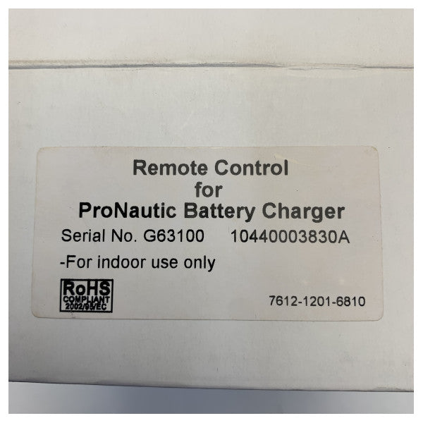 Affichage de contrôle à distance du chargeur et de l'onduleur Promariner Pro-63100 