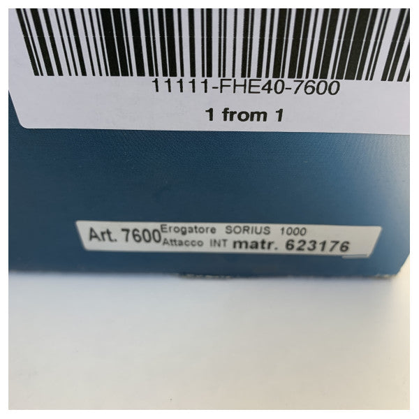 Seac Sub 7600 Sorius 1000 Regolatore d'Aria per Immersioni 