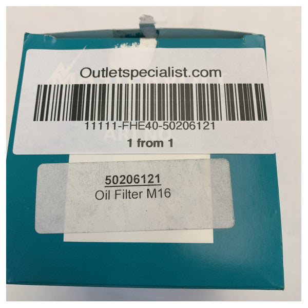 Filtre à huile Whisper Power Mastervolt 50206121 M16 pour générateur 