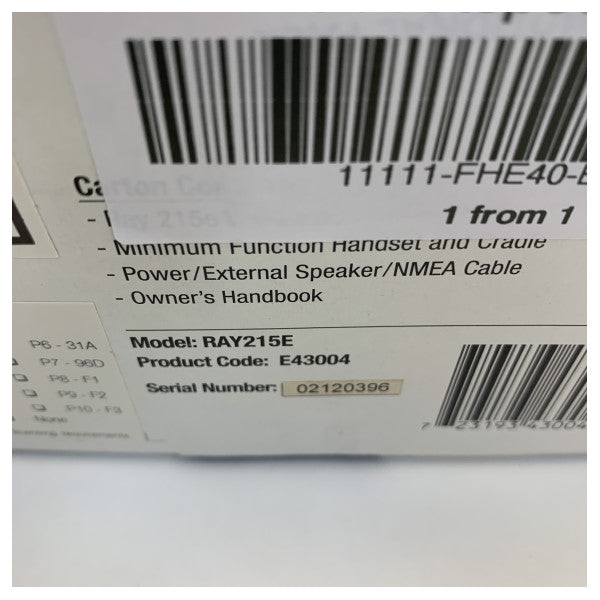Raymarine E43004 Ray215E DSC Radio VHF 