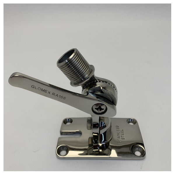 Glomex RA166/00 Universal Antennebeslag i rustfrit stål 4-vejs 