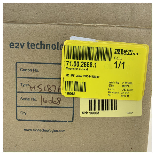 E2V M5187F X-Band Radar Magnetron 25 kW 