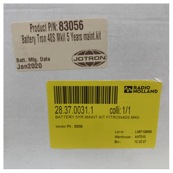 Zestaw konserwacyjny Jotron Battery Tron 40S MkII - 5 lat - 83056 
