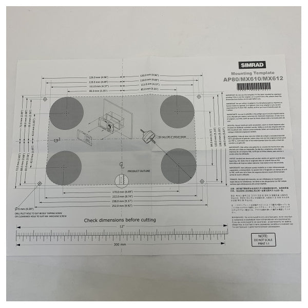 Simrad Pro GPS ja DGPS DCU Navigointinäyttö - MX612 