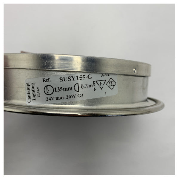 Cantalupi Susy 155 G4 Rustfritt stål Downlight Spot 12/24V