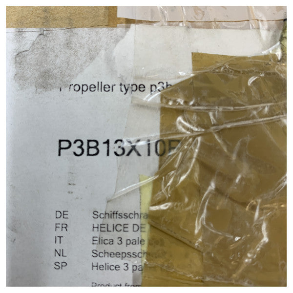 Vetus P3B13x10R Propeller 3-blad 13 x 10 tum höger 