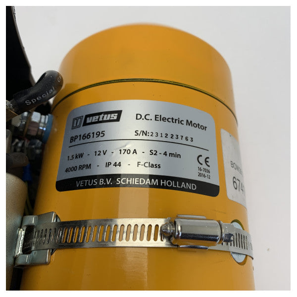 Vetus BOW3512E Bowthruster 35 KGF 12V 150 мм 