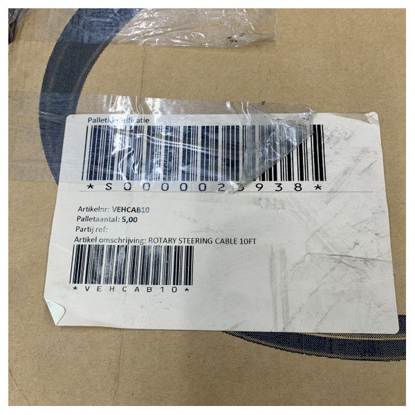 Vetus HCAB10 Dıştan Takmalı Motor Manuel Direksiyon Kablosu 