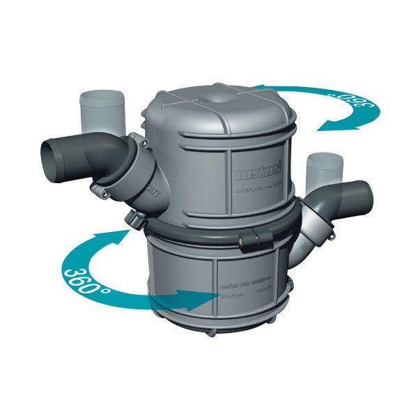 Vetus NLP60 Водозамок / Глушник викиду 60 мм Сірий 