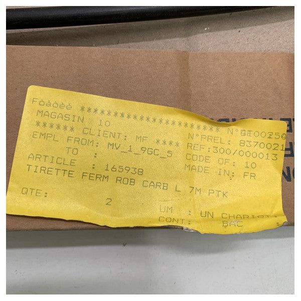 マックスフレックス 7M マニュアルエンジンストップケーブル ブラック ステンレススチール