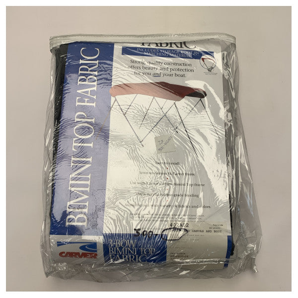 Carver 3 Bow 67 to 72 inch Jet Black Canvas Bimini