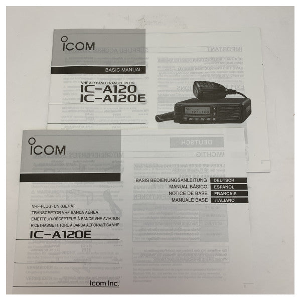 Icom IC-A120E VHF-ilmailubandi-vastaanotin - Meri-ilmaradio 