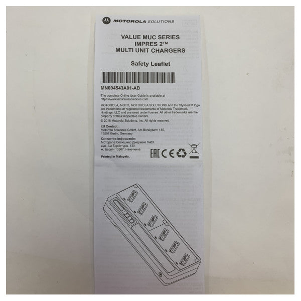 Motorola PMPN4283A IMPRES 2 Multi-Unit lader for Portofoons 