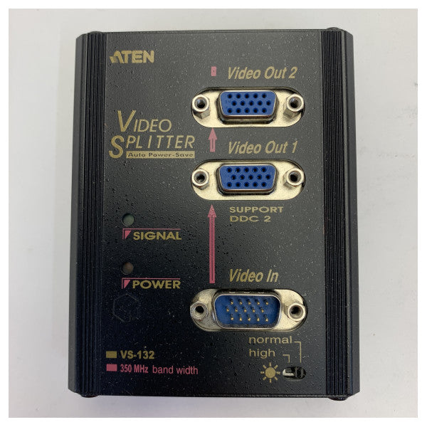 Aten VS-132 Vidéo Splitter - Splitter VGA 2 ports avec alimentation 