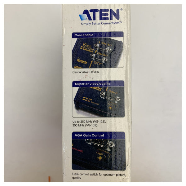 Aten VS-132 Vidéo Splitter - Splitter VGA 2 ports avec alimentation 