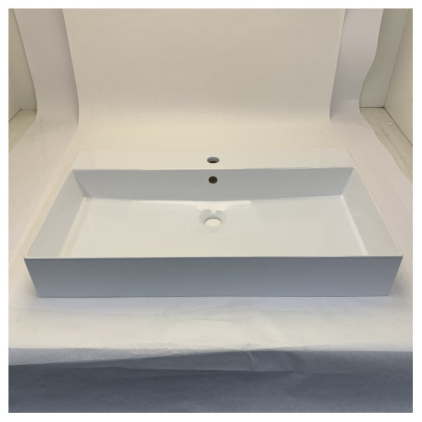 Azzure HOL80MB1-T Elegance Square Vask 80 x 46 med Overløb 