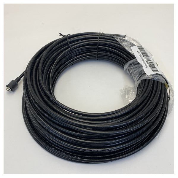 Cabo Coaxial Naval 202002 RG6 com Kit de Conector F 50M 