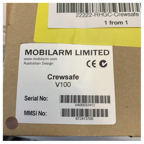 Balise de localisation MOB VHF DSC Mobilarm Crewsafe V100 