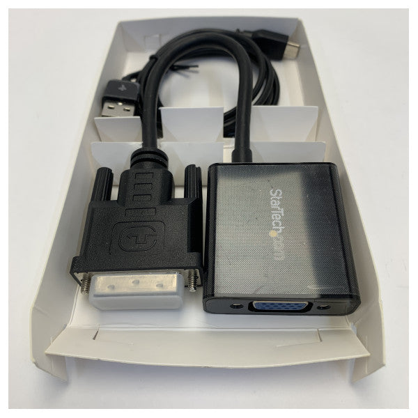 Convertitore adattatore video DVI-D a VGA con alimentazione USB - DV12VGAE 