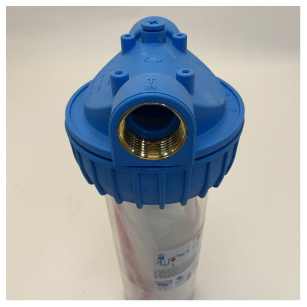 10インチの水フィルターハウジング、真鍮インサート付き - 89-40-105 