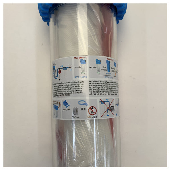 10インチの水フィルターハウジング、真鍮インサート付き - 89-40-105 