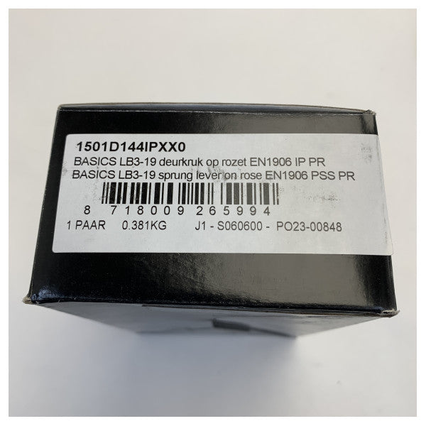 Formani BASICS LB3-19 Doorhandle Matt Black with Rozet