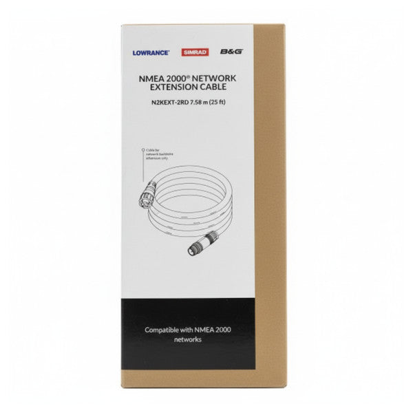 Simrad N2KEXT-2RD-25FT NMEA 2000 Backbone Extension Cable - 7.6m 25ft 