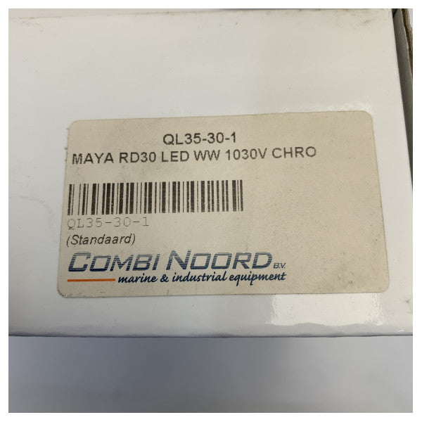 Luz de lectura rápida Maya 1P LED cromo ajustable 12/24V 