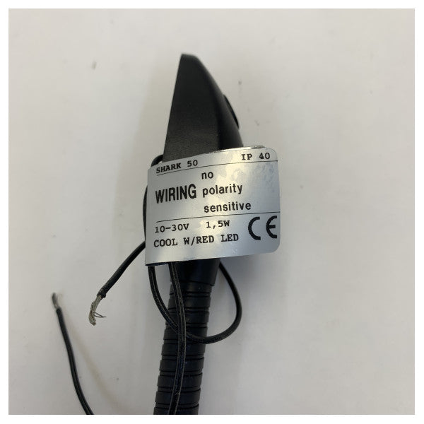 Quick Shark 50 Læselampe LED Justerbar Komposit Sort 12/24V 