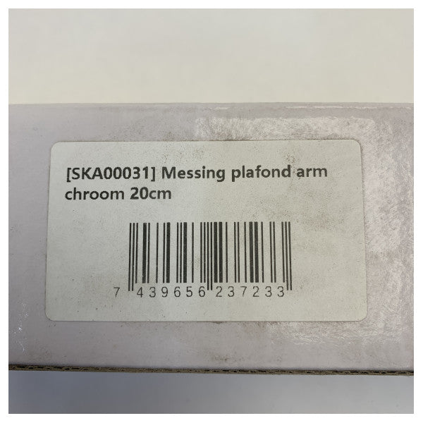 Saniclear Brusehoved Arm Messing Krom L20 cm - SKA00031 