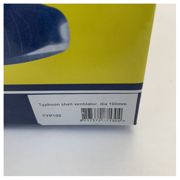 Vetus Shell Ventilator Typhoon TYP100 Rostfritt Stål 