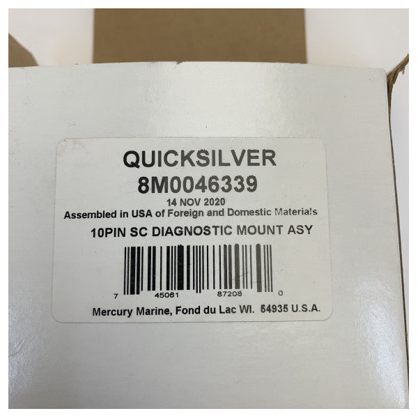 Montagesatz für den Diagnosestecker von Mercury 8M0046339 Weiß 