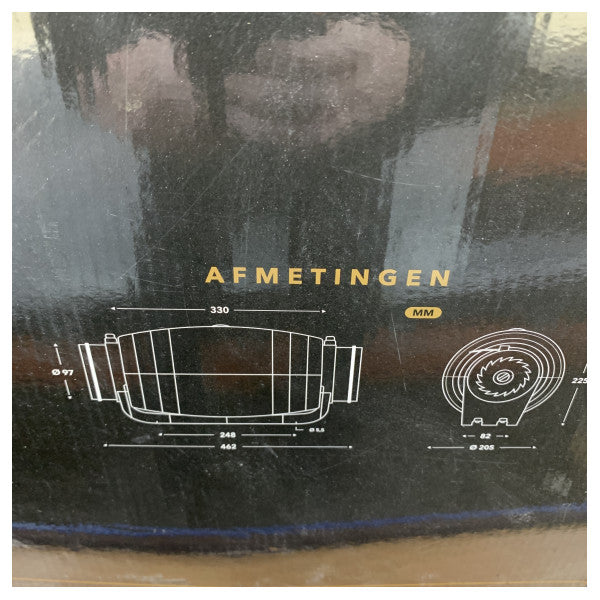 Vortice Whisper WGLE-100-125 In-Line Extraction Fan 100 - 125 mm 