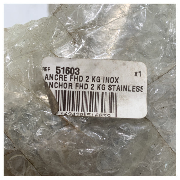 مرساة بلاستيمو 2 كجم من الفولاذ المقاوم للصدأ FHD - 51603