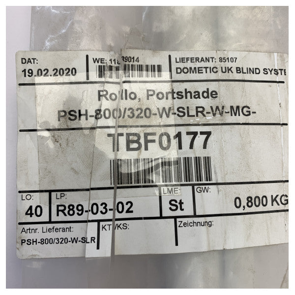 Dometic Portshade roletna PSH-800/320-W-SLR-W-MG brodska roleta 