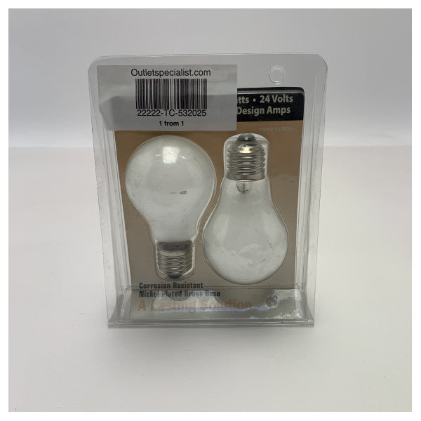 Vis de l'ampoule ancor 25W 24 V sur blanc - 532025