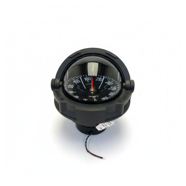 Plastimo Olympic 135 Flüssigkeitskompass mit schwarzem Zifferblatt 12/24V - 19346 