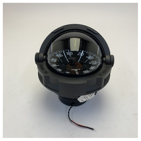 Plastimo Olympic 135 Flüssigkeitskompass mit schwarzem Zifferblatt 12/24V - 19346 